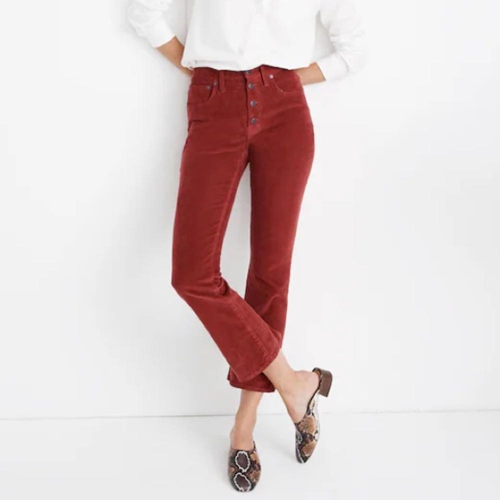 Madewell Cali Demi-Boot Jeans in Cor-duroy: Button-Front Edition